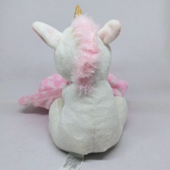 Walgreens Moon And Stars Unicorn Lovey -Minky Dots Blanket-Embroidered Eyes - Picture 3 of 9